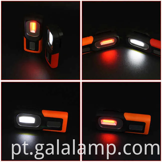 Versátil Luz de trabalho recarregável USB com ímã forte